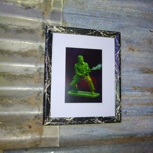 Scarface Tony Montana Plastic Army Man Framed Art Print By Neon Nicho